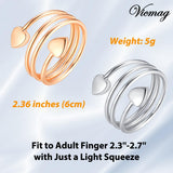 Vicmag bague cuivre magnétique, magnets visibles pour un look discret et moderne.