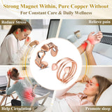Vicmag bague cuivre magnetique design minimaliste, accessoires polyvalents pour chaque tenue.