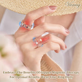 Vicmag bague cuivre magnetique sans nickel, idéal pour peaux sensibles.