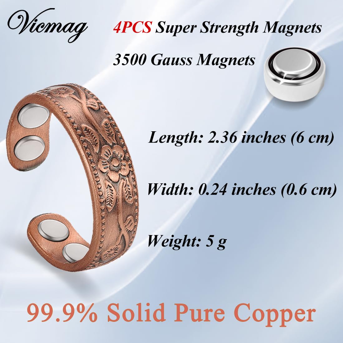 Coffret cadeau exclusif Vicmag pour présenter la bague cuivre.
