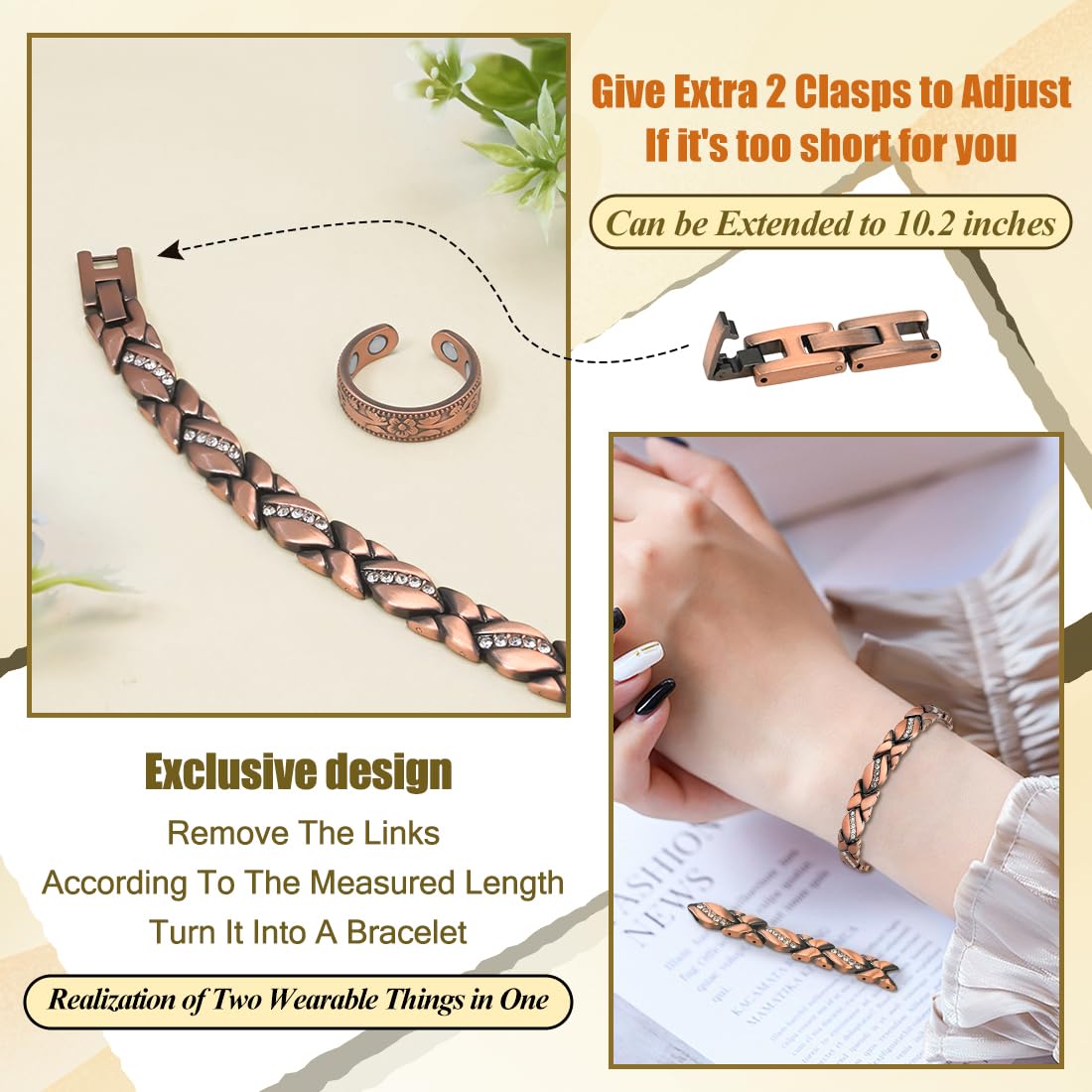 Boîte cadeau Vicmag prête à offrir pour le bracelet de cheville.