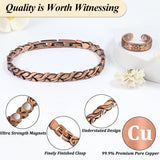 Vicmag bracelet cuivre ajustable avec outil, ajustement maison facile.