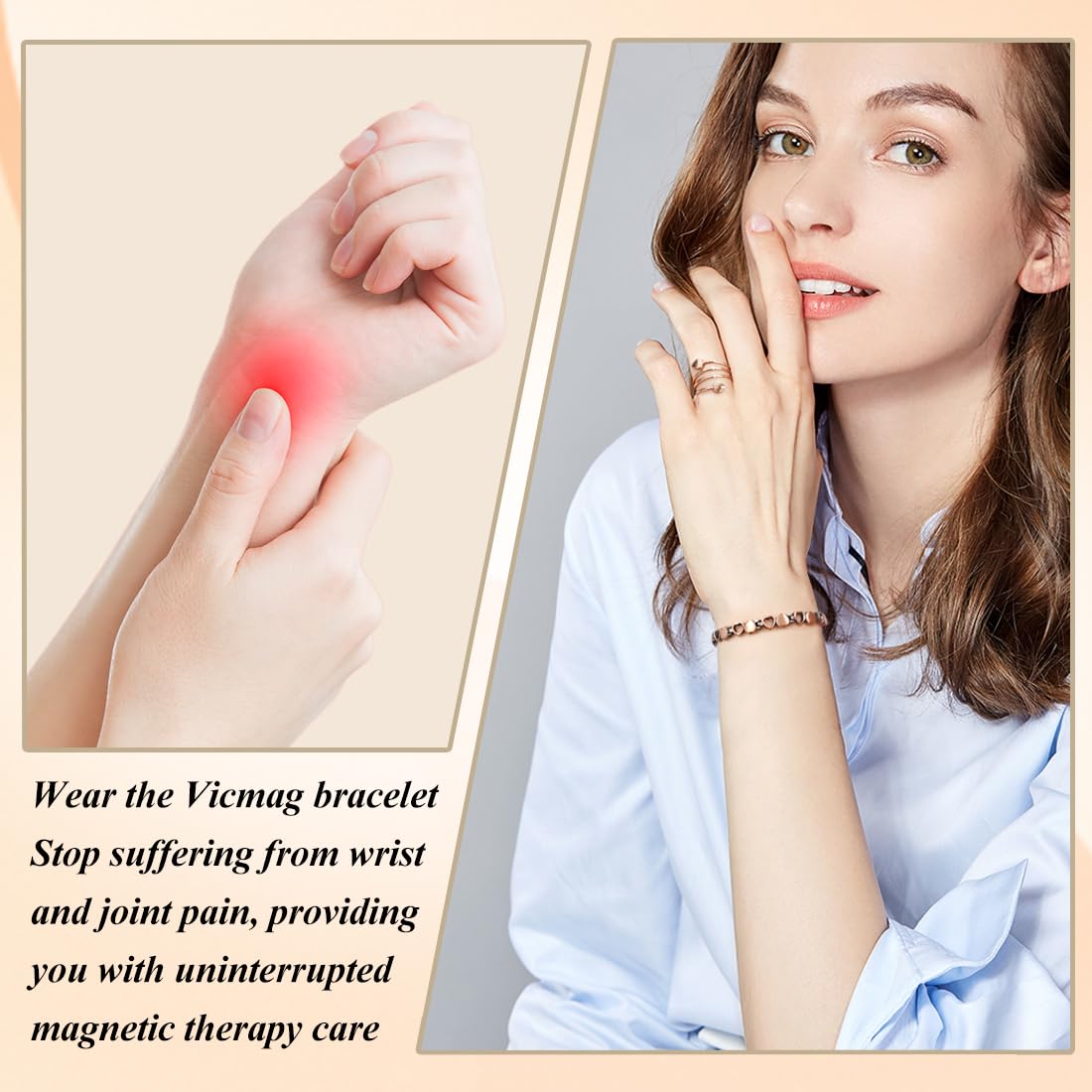 Vicmag bracelet cuivre - confort quotidien sans compromis.