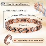 Vicmag bracelet cuivre avec finition protectrice durable et résistant.