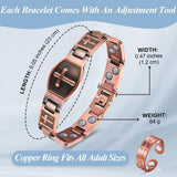 Bracelet cuivre 100% pur sans nickel ni plomb, hypoallergénique.