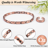 Vicmag bracelet cuivre finition protectrice durable pour l'usure quotidienne.