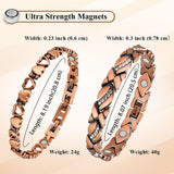 Vicmag bracelet cuivre pur sans plomb ni nickel pour port sûr.