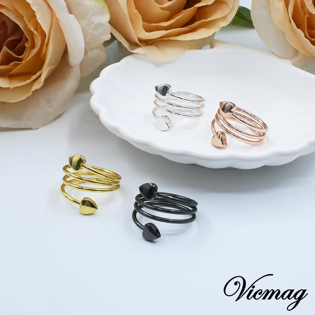 Coffret cadeau Vicmag pour bague cuivre, présentation raffinée.