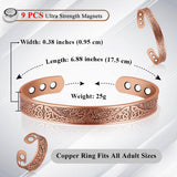 Motif arbre de vie sur le bracelet Vicmag pour un style subtil.