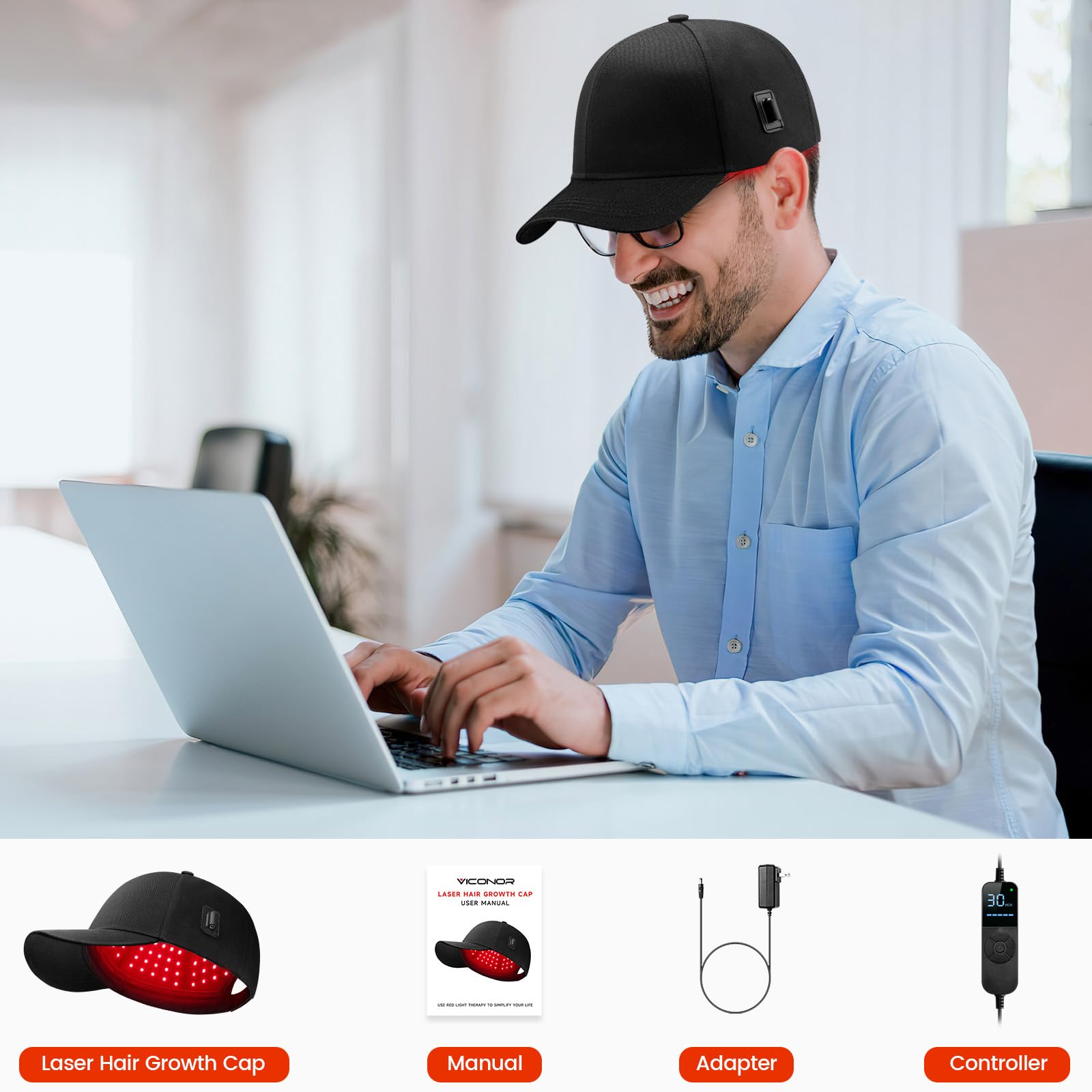 Casque Laser Viconor emballage soigné, idéal pour offrir.