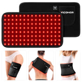 Viconor Ceinture Lumière Rouge 660nm en action, détente musculaire possible.