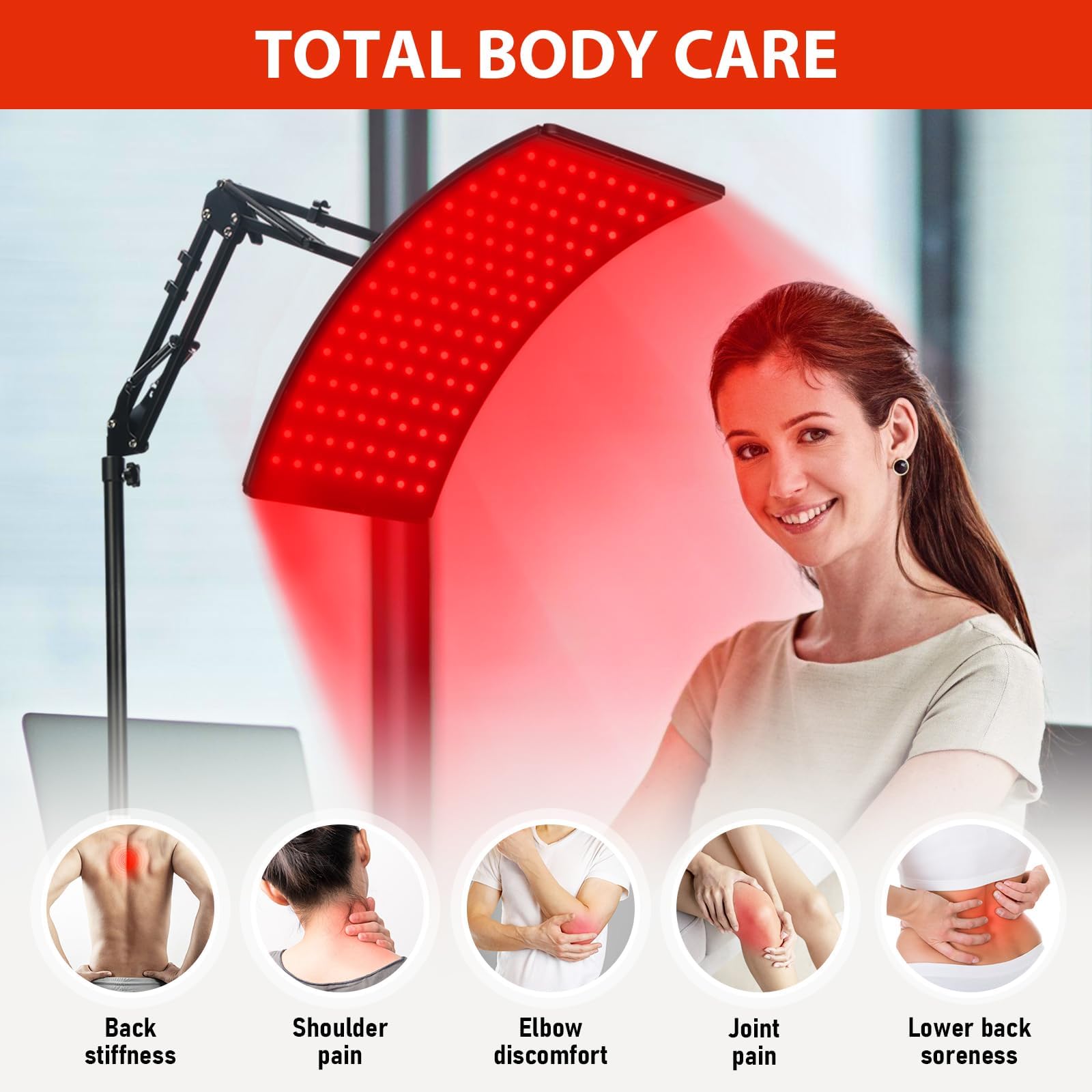 Lampe Viconor rouge pour le visage, bénéfice potentiel sur la tonicité