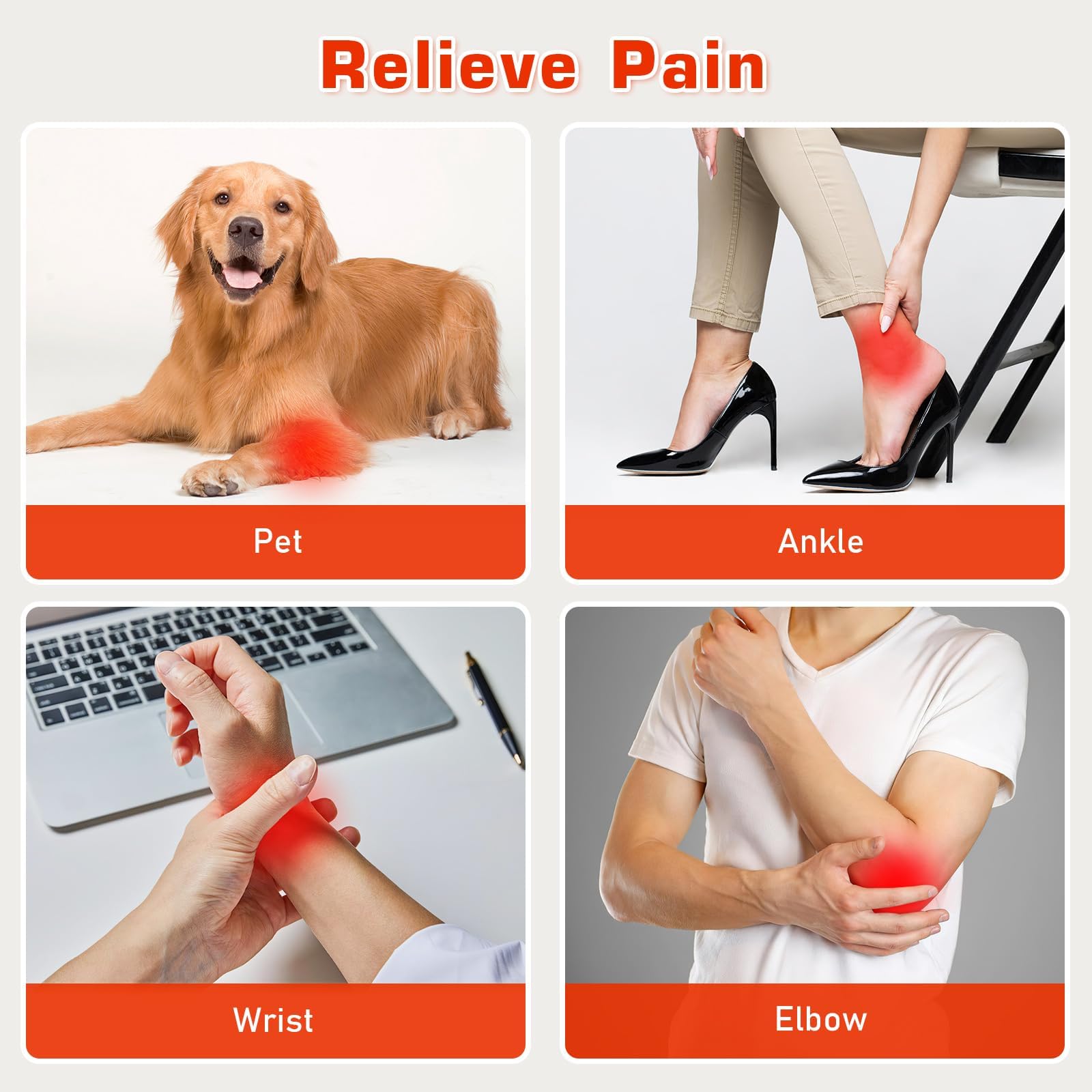 Viconor lumière rouge pour les jambes, apaise les tensions et favorise la détente.