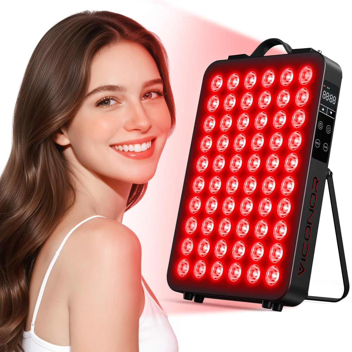 Panneau Viconor 660nm et 850nm avec double puce pour restitution lumineuse.
