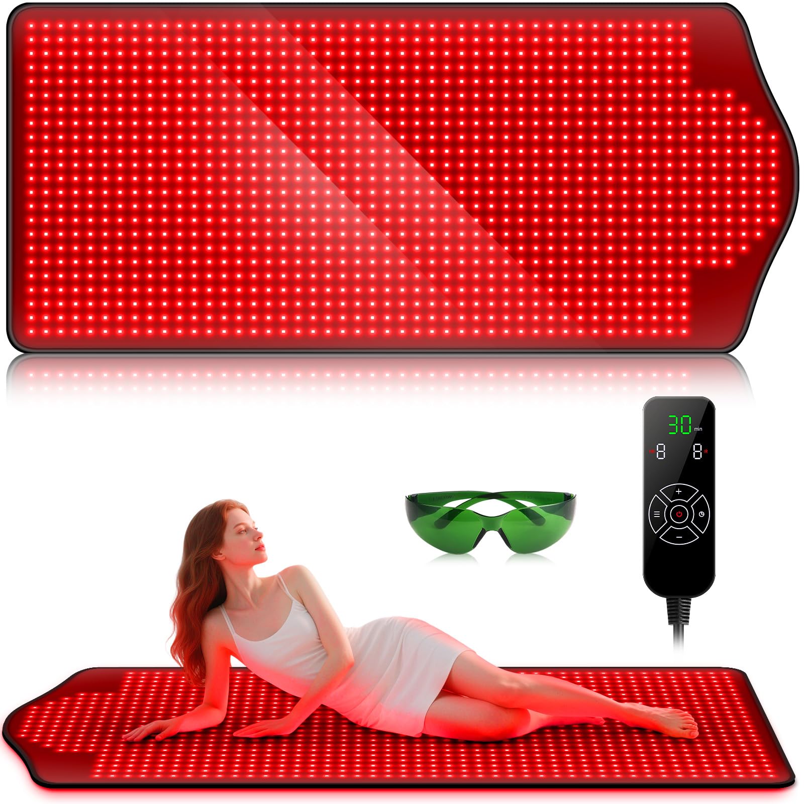 Tapis Viconor Lumiere Rouge pour le corps, détente et confort sur toute la zone ciblée.