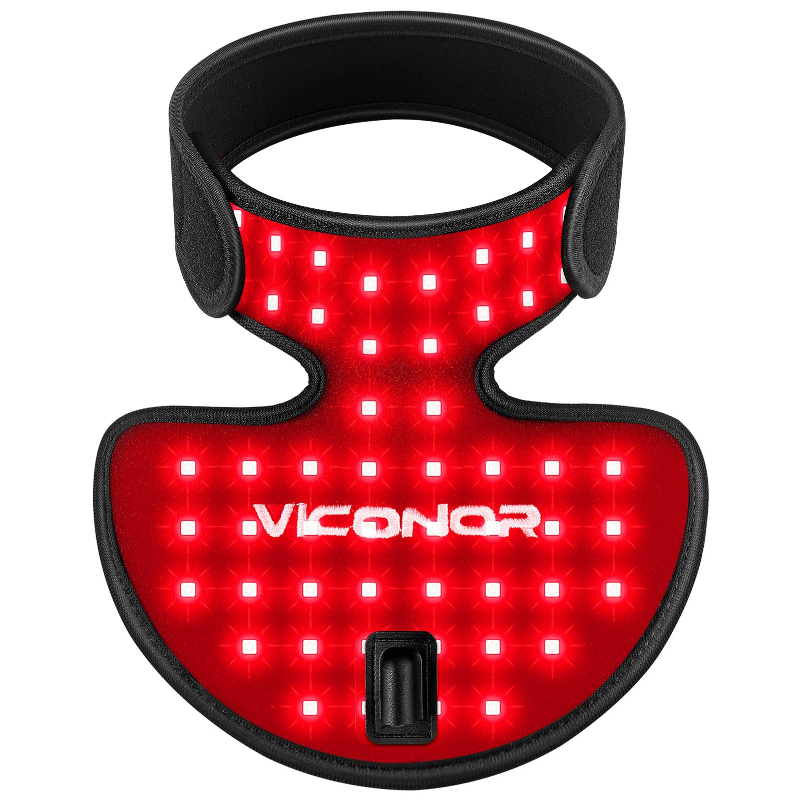Viconor thérapie lumière rouge pour le cou et la poitrine, stimule la circulation et détend les muscles.