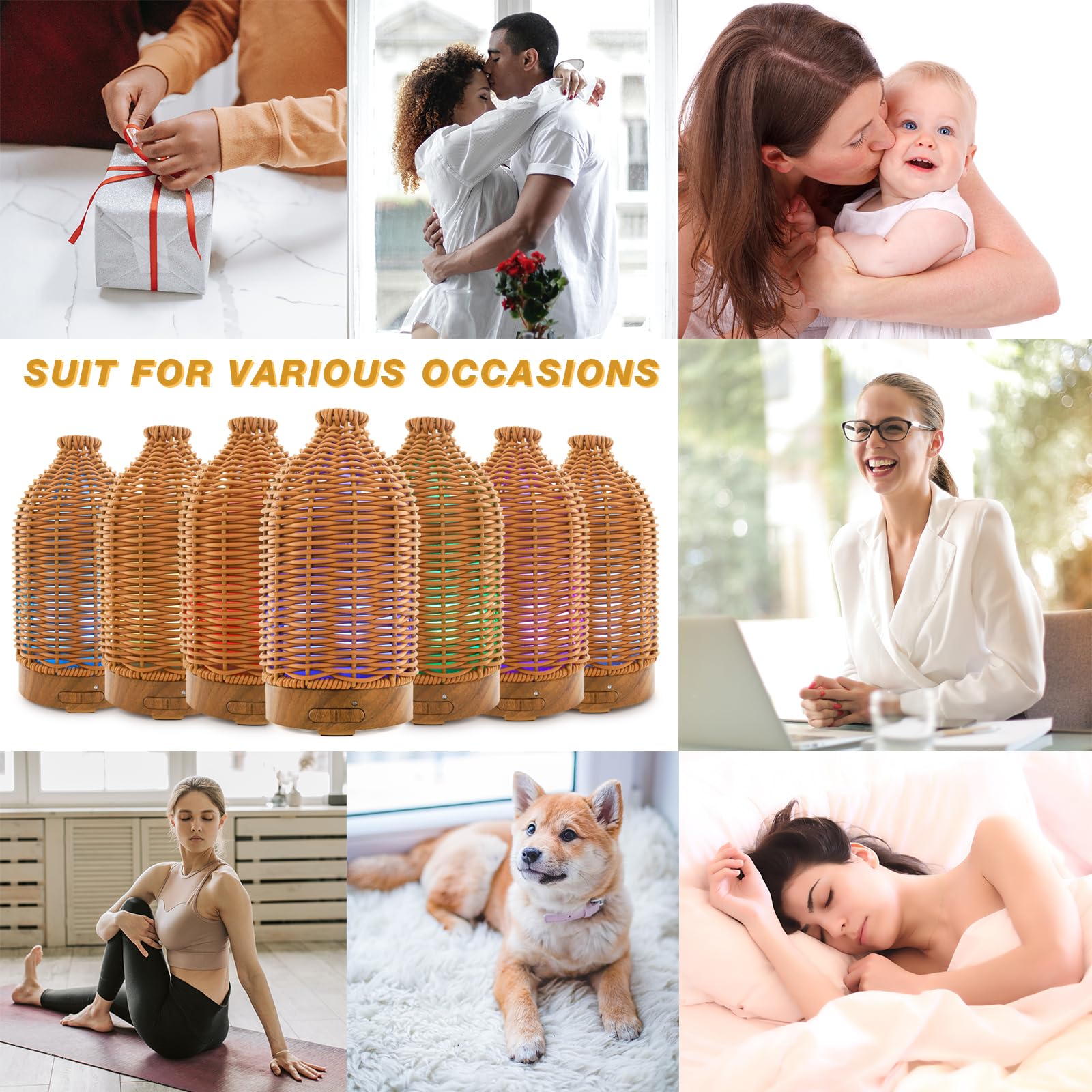Diffuseur artisanal Victoria Aroma, cadeau élégant et raffiné pour elle.