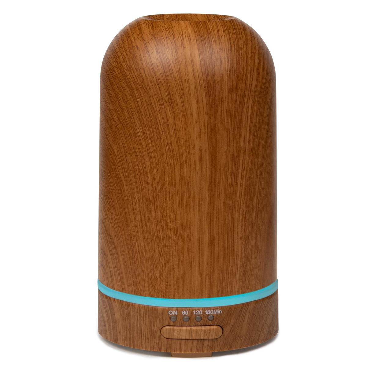 Diffuseur ultrasonique 100 ml de Victoria Aroma avec verre et bois brun, ambiance apaisante