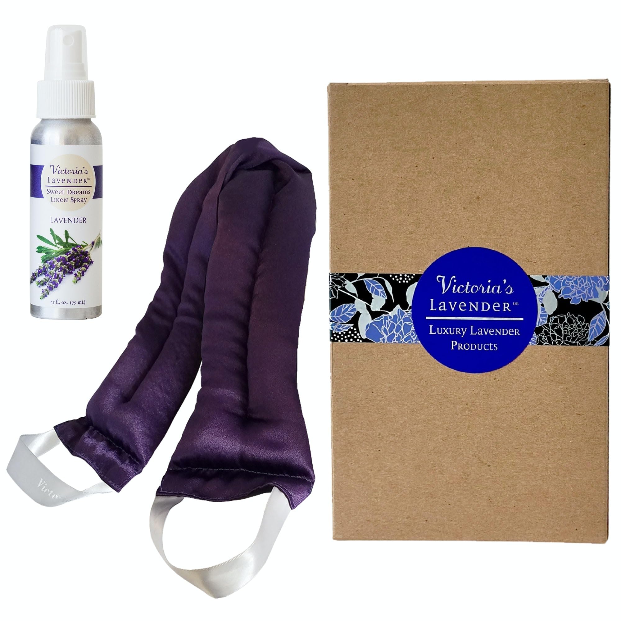 Victoria's Lavender emballage cadeau élégant prêt à offrir bien-être.
