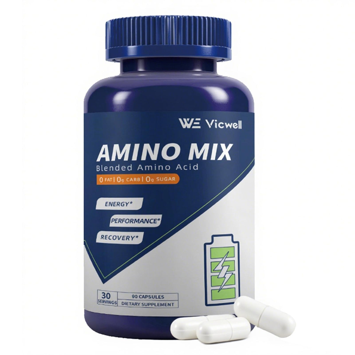 Vicwell Amino Acid — forme complète d'acides aminés pour récupération après entraînement.