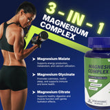Vicwell Triple Magnésium Complex – capsules faciles à avaler favorisant la relaxation musculaire.