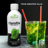 Vidanat Chlorophylle liquide – utilisation quotidienne facile sans colorants artificiels.