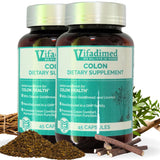VIFADIMED Colon: bouteille et capsules, soutien potentiel à une digestion plus équilibrée.