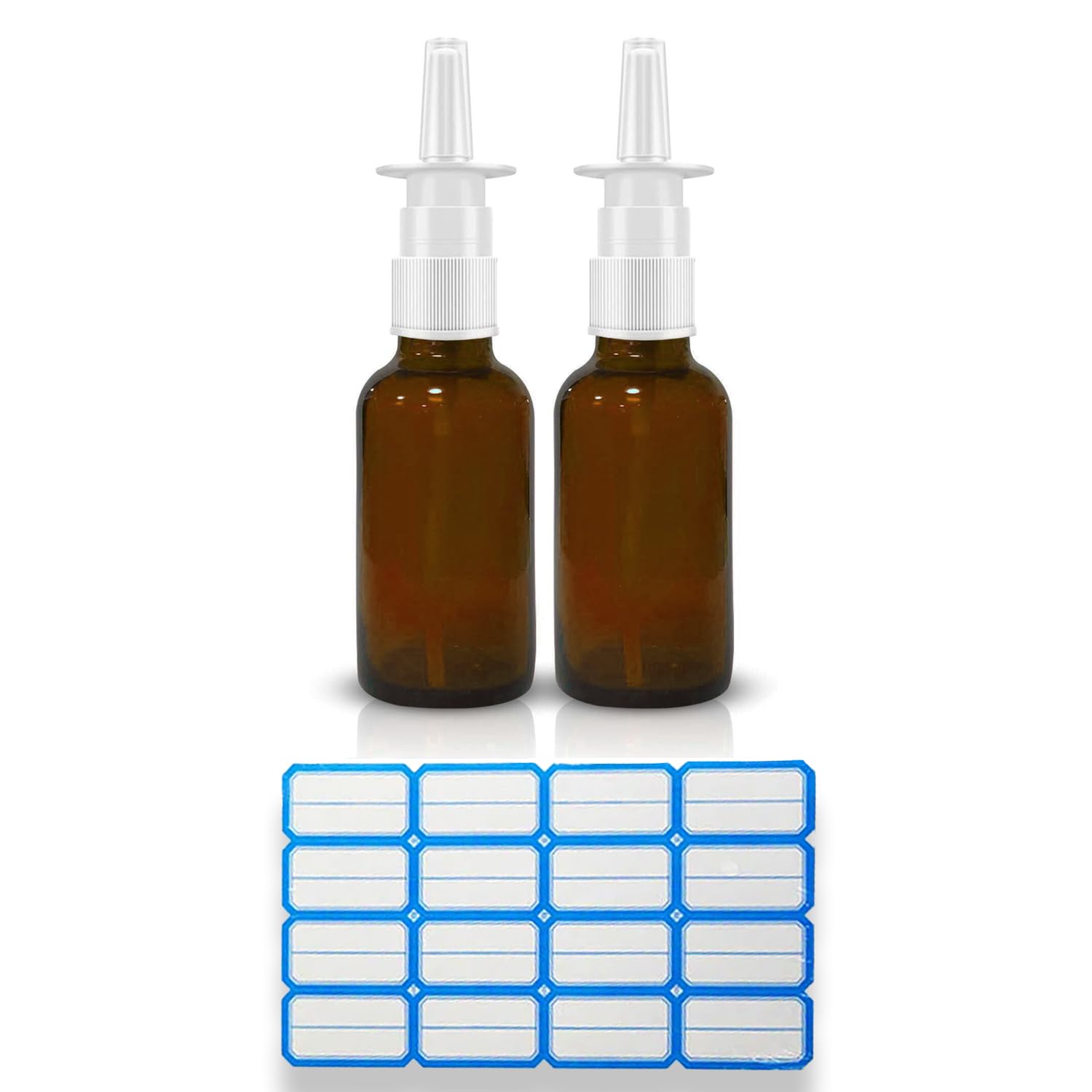 VIGOR PATH Pompe nasale sur bouteille ambrée, pratique pour l’emport en déplacement.