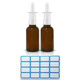 VIGOR PATH Pompe nasale sur bouteille ambrée, pratique pour l’emport en déplacement.