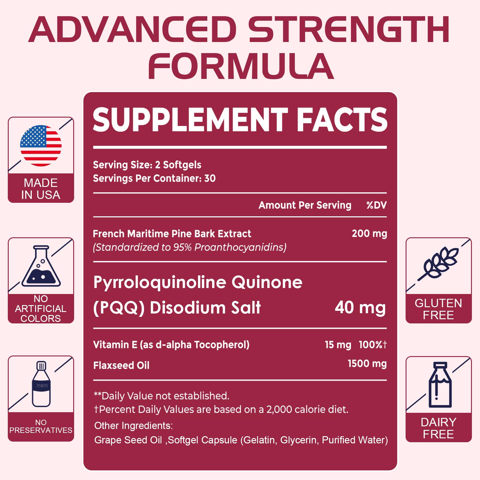 Nutriments clés: proanthocyanidines et oméga-3 pour le bien-être avec Vigorizar.