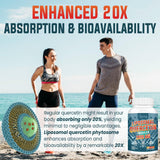 Vigorizar Quercétine absorption 20x, meilleure biodisponibilité potentielle.