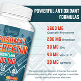 Vigorizar Quercétine bromélaïne complex, effet antioxydant potentiel.