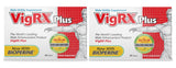 VigRX Plus bouteille et étiquette, soutient une routine bien-être quotidienne.