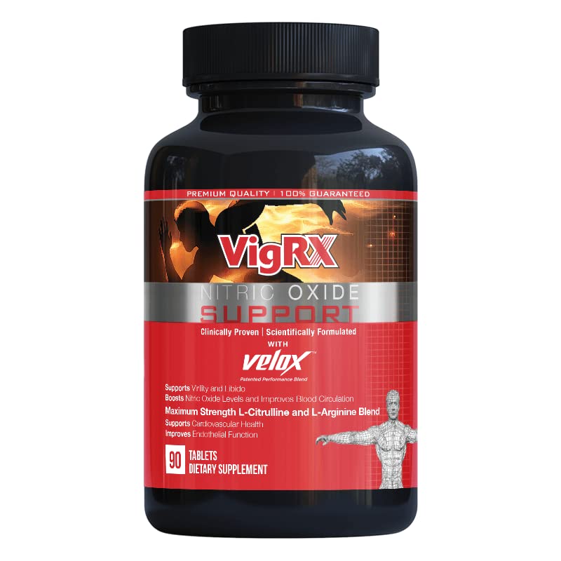 VigRX Soutien à l’oxyde nitrique — bouteille, circulation et energie.