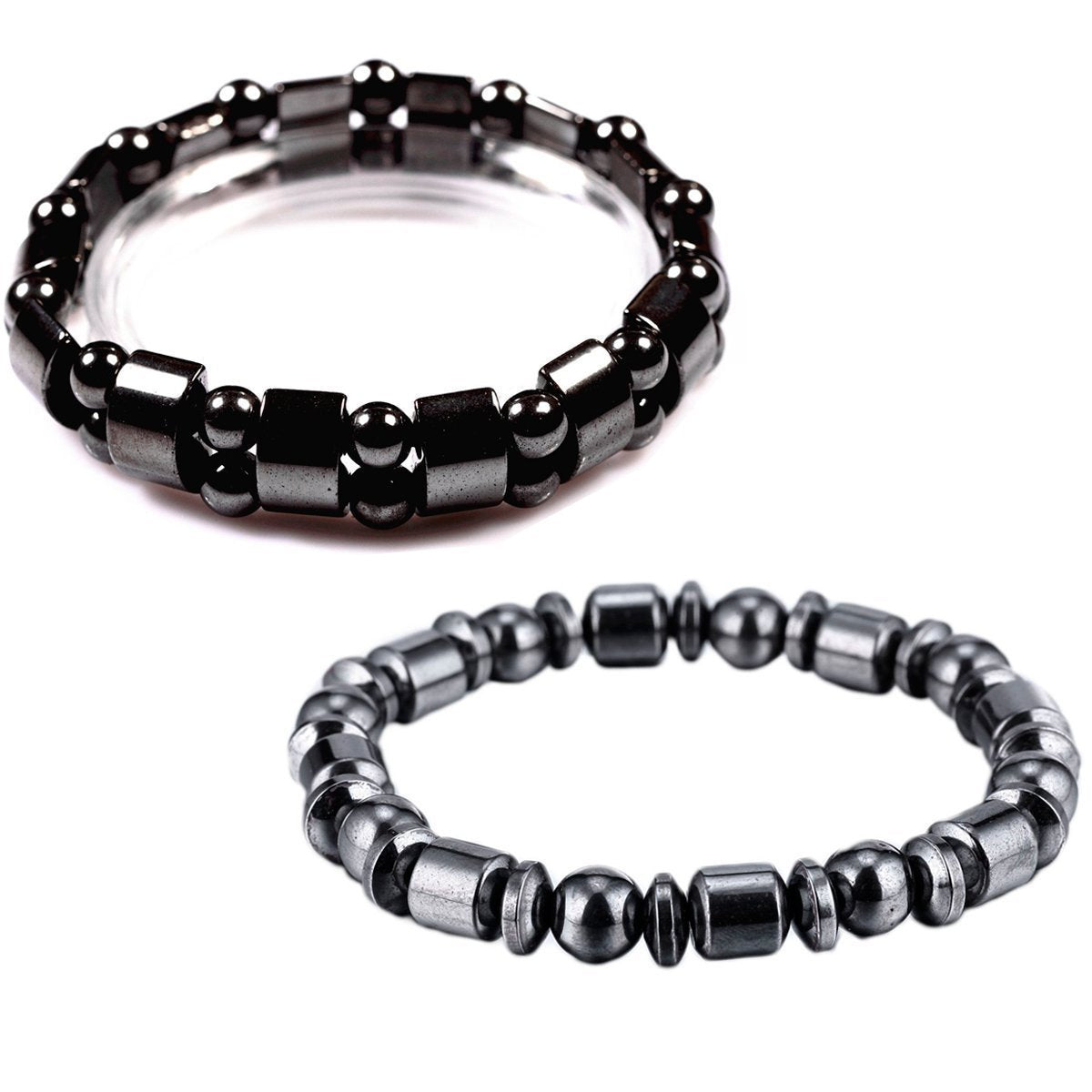 Bracelet magnétique VIKI LYNN en hématite, style polyvalent pour toutes les occasions