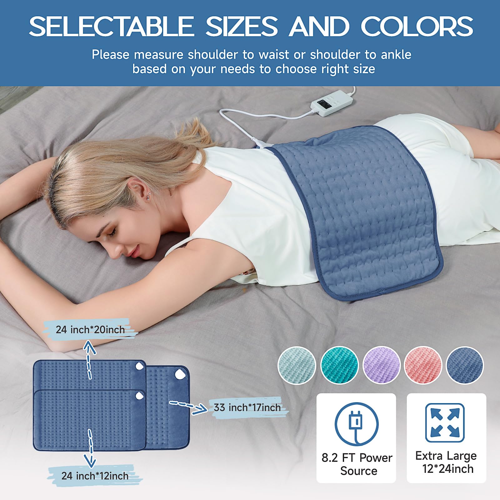 Housse microfibre lavable du coussin chauffant Vilicert