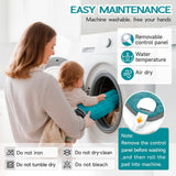 La housse en microfibre lavable Vilicert garde sa douceur au fil des lavages.