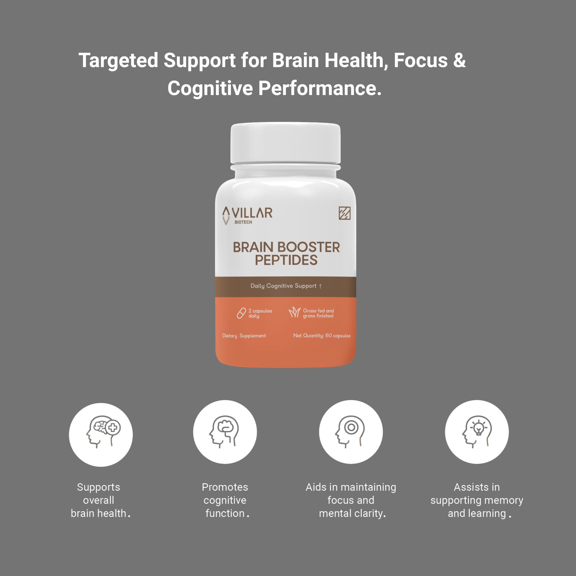 Villar Biotech concentration et attention – capsules pour performance mentale.