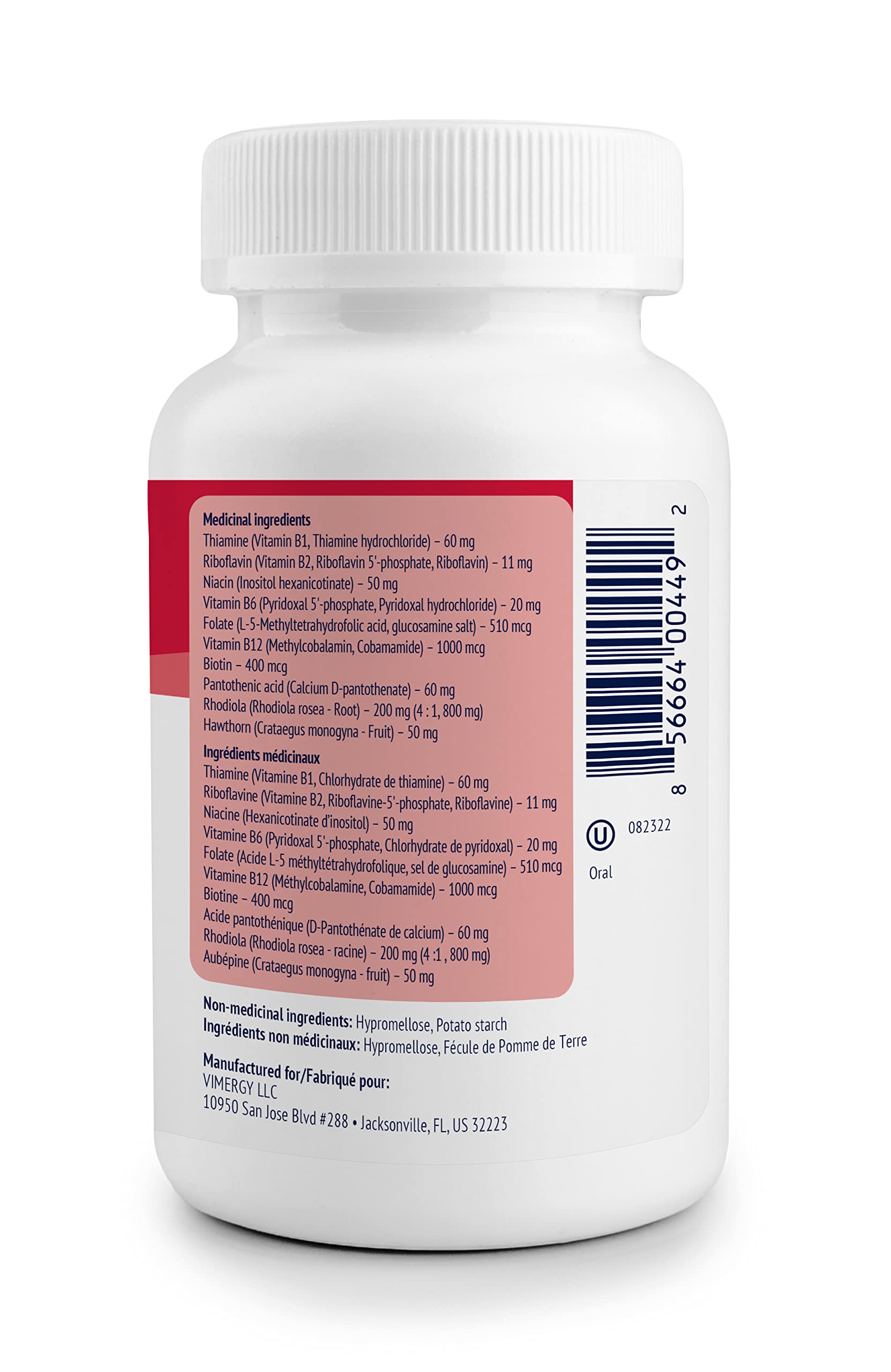 Vimergy Adapto-B Complex – préparation nomade pour vie active