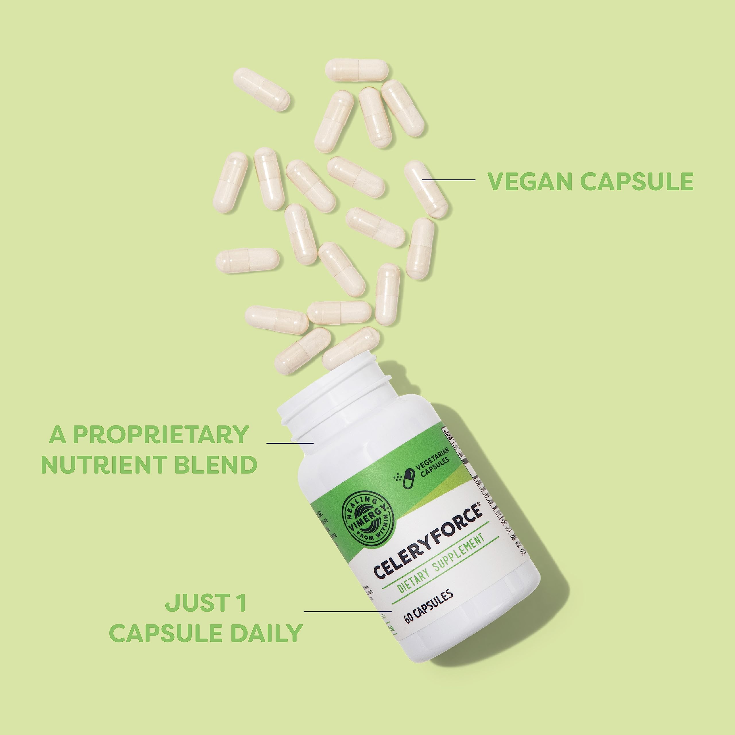 Vimergy Celeryforce : prête à être ajoutée dans un smoothie quotidien.