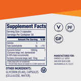 Formulation liquide Vimergy Curcumin Turmeric, stabilité et biodisponibilité améliorées.