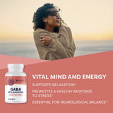 Vimergy GABA avec Magnésium – capsules faciles à emporter pour la détente en soirée