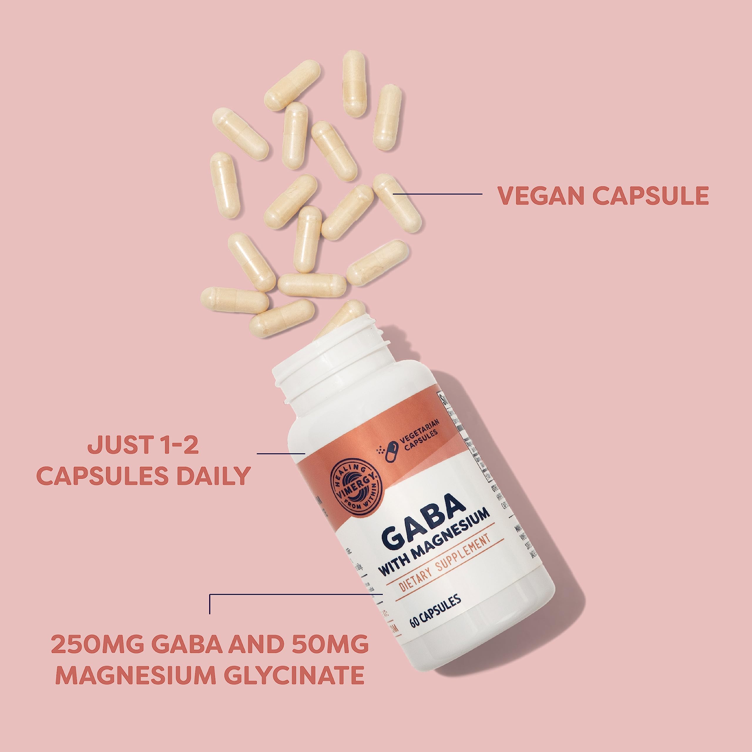 Vimergy GABA avec Magnésium – gélules véganes et sans gluten dans une routine quotidienne