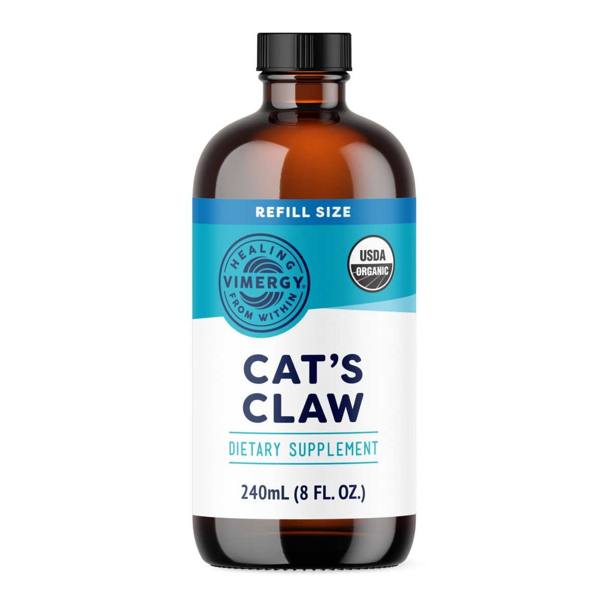 Vimergy Griffe du chat liquide, bouteille prête à l’emploi et soutien immunitaire potentiel.
