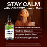 Teinture de mélisse citronnée Vimergy – verser dans l eau pour une boisson rapide.