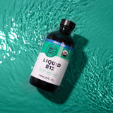 Logo bio et vegan sur l'emballage Vimergy Liquid B12 Refill vegan.