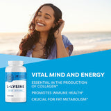 Bouteille ouverte Vimergy Lysine, prise facile en déplacement.