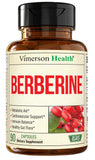 Vimerson Health Berberine: bouteille de capsules pour un soutien métabolique potentiel.