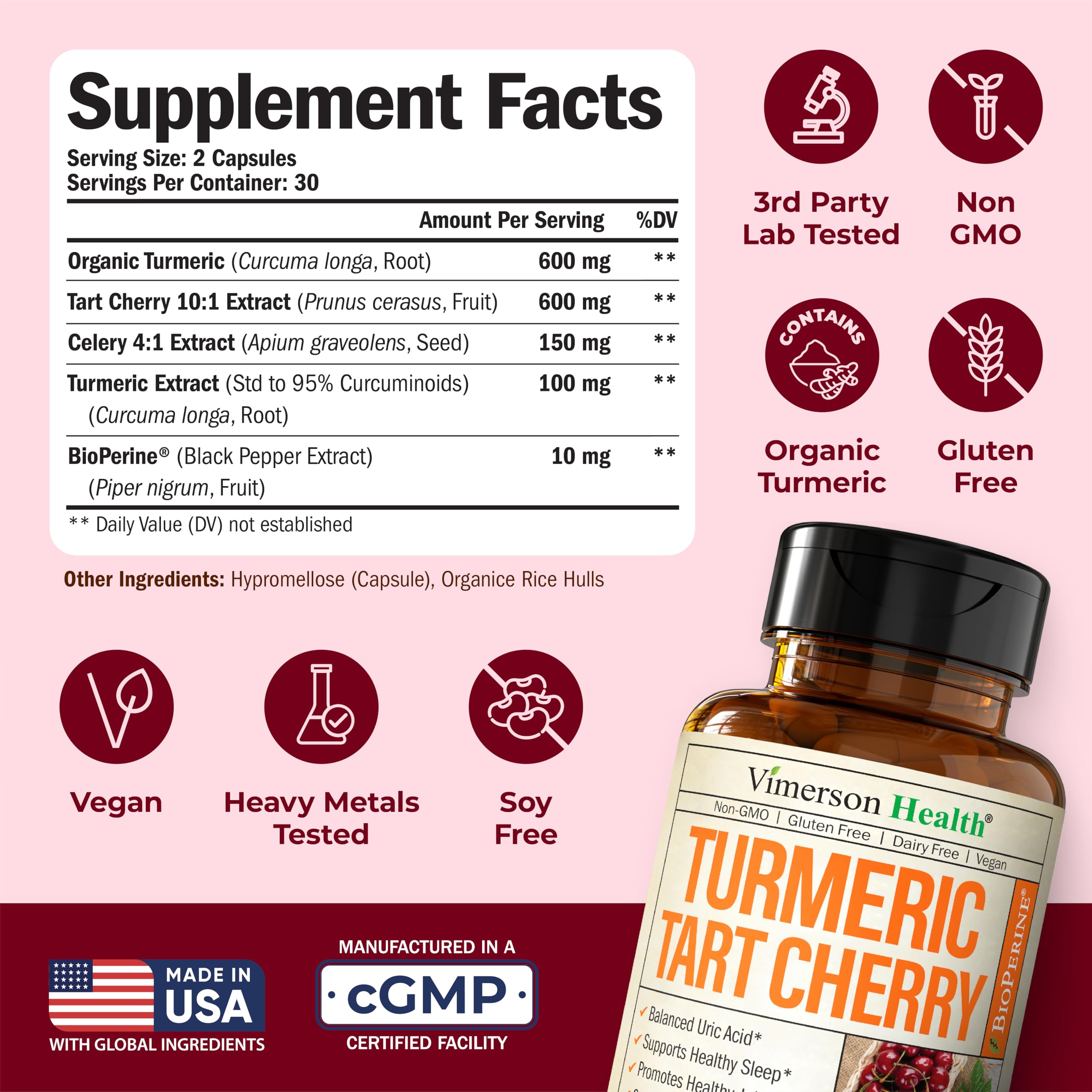 Vimerson Health Extrait de céleri – capsules pratiques pour la routine