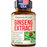 Vimerson Health Ginseng – bouteille de capsules, pratique et prête à l’emploi